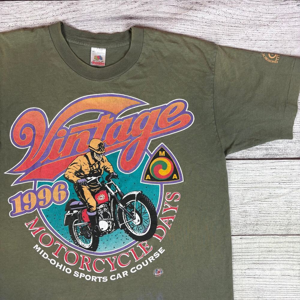 1996 Vintage Motorcycle Days Ohio Single Stitch T-shirt